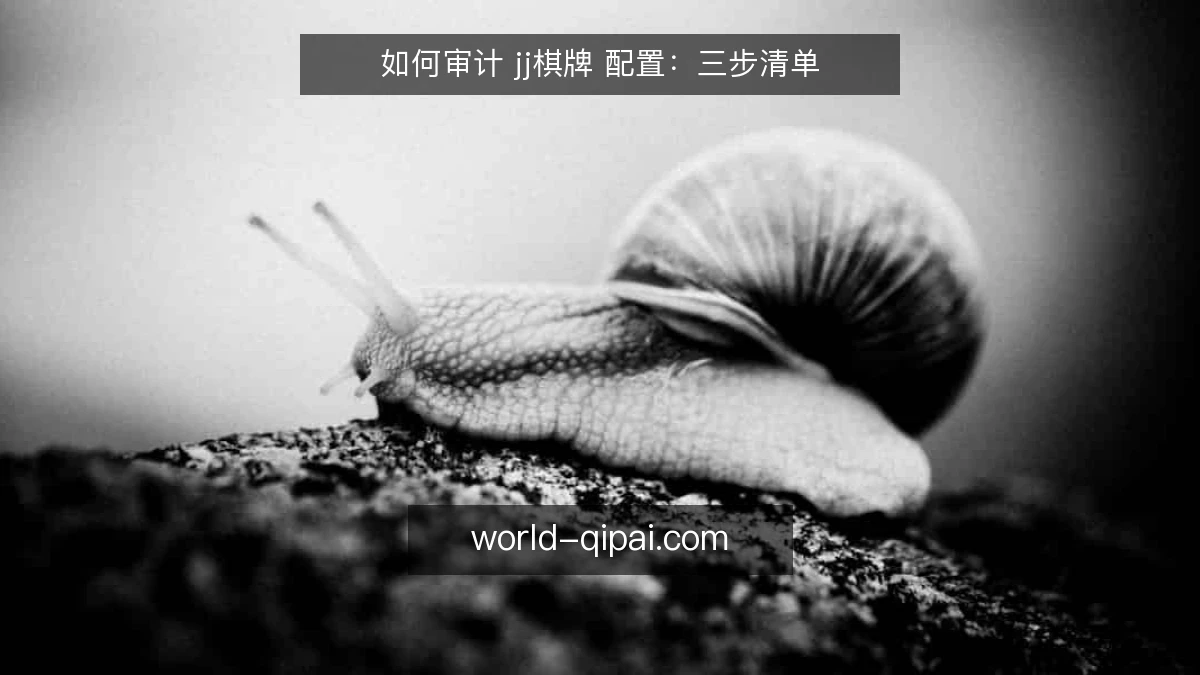 如何审计 jj棋牌 配置:三步清单
